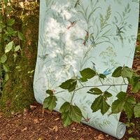 Sanderson - Tuileries Sage/Multi Country Woodland Wallcove