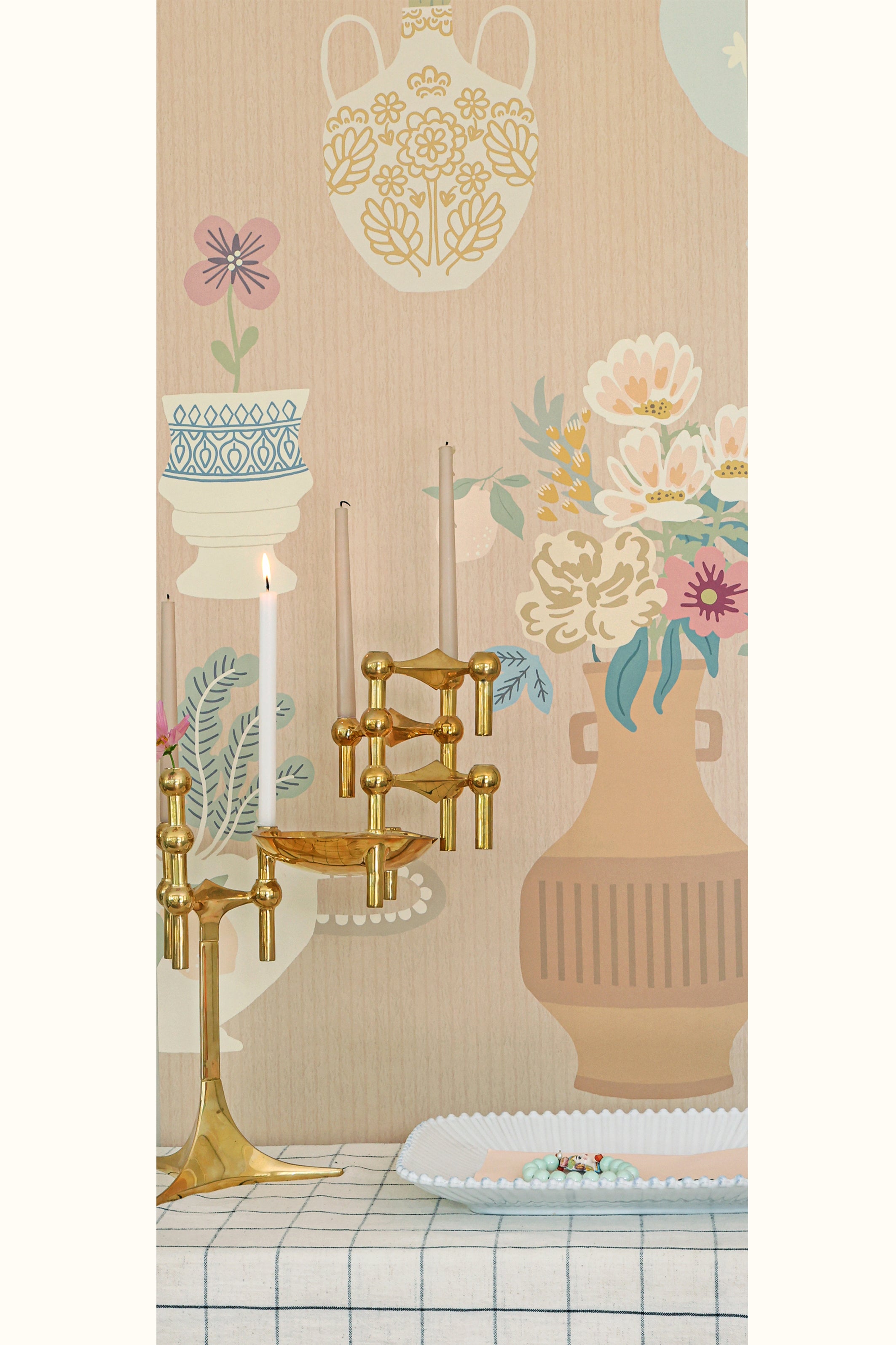 Majvillan - Floral Daiquiri XL Morning Haze blue