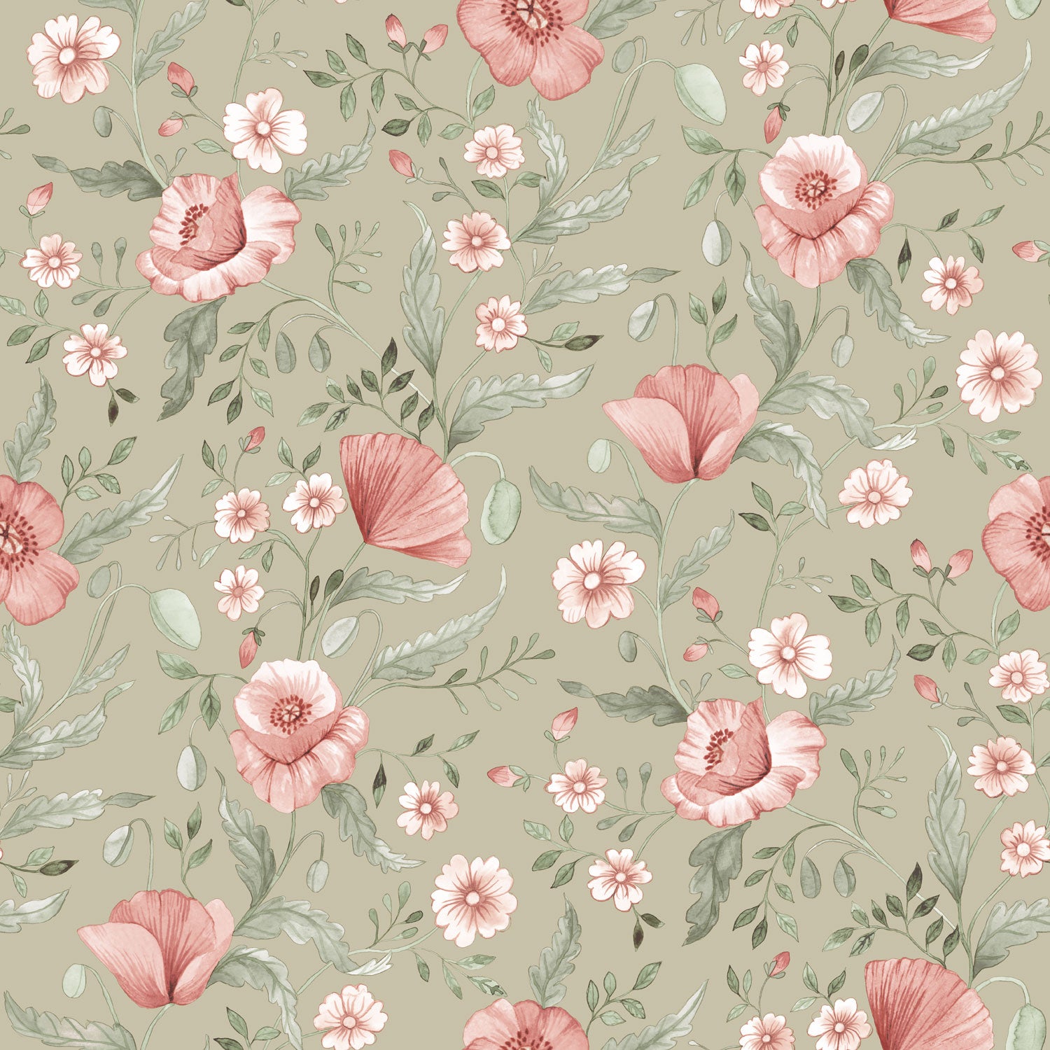 Midbec Tapeter - Trädgårdsblommor