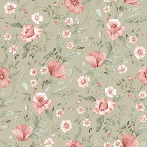 Midbec Tapeter - Trädgårdsblommor