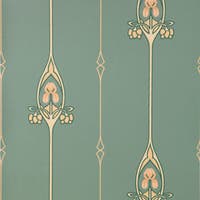 Gamla Grand Grön Gammalsvenska Papper