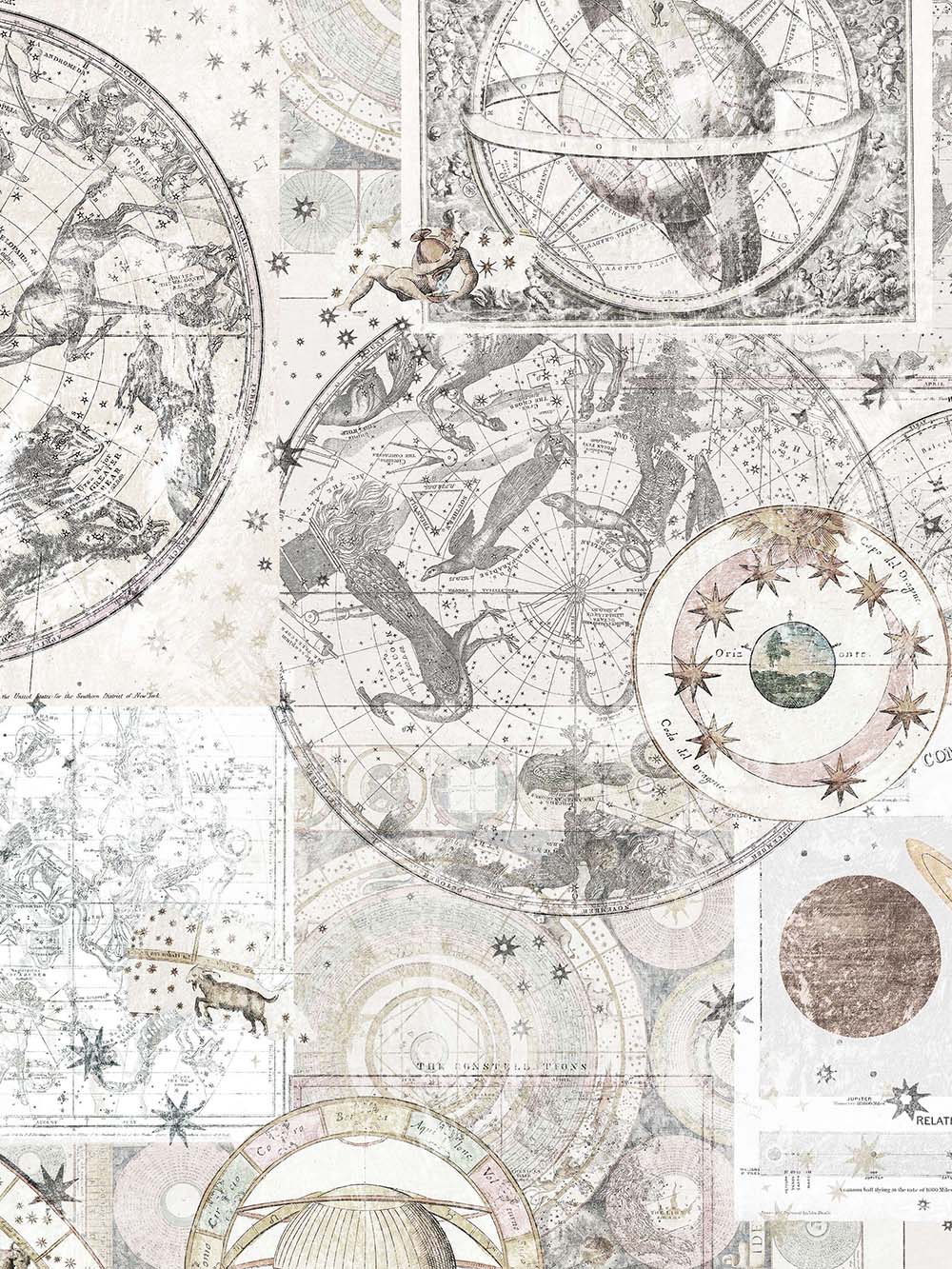 Boråstapeter - Vintage Star Map