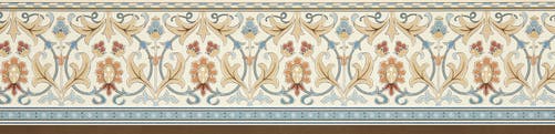 Morris & Co - Ornamental Frieze Linen Woad