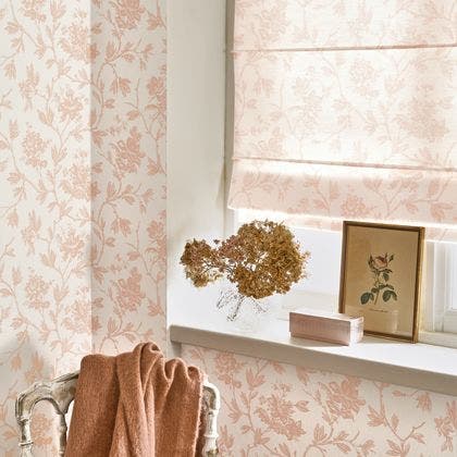 ROSA ROSE BLUSH LES BELLES TOILES DE JOUY