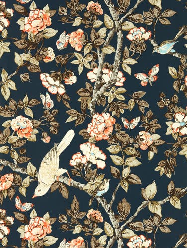 Sanderson - Caverley Indigo Blue/Rowa Sanderson One Sixty Wallp