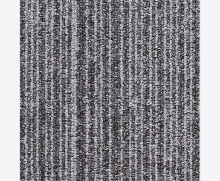 Compact Square Stripe Gra Golvabia Textilgolv