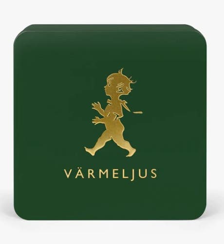 Värmeljuslåda Grön/Guld