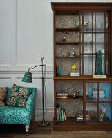 Poppy Cream/Chocolate Queen Square Wallpapers