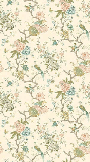 GP&J Baker - Original Oriental Bird Antique BW45128-6