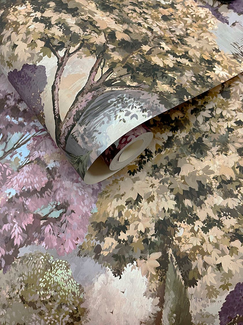 Intrade - Pinecrest Mulberry Green Tales of the Manor Tapet