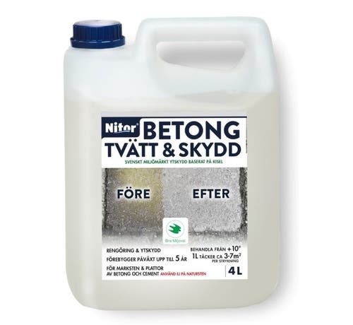 Betong tvätt och skydd 4L