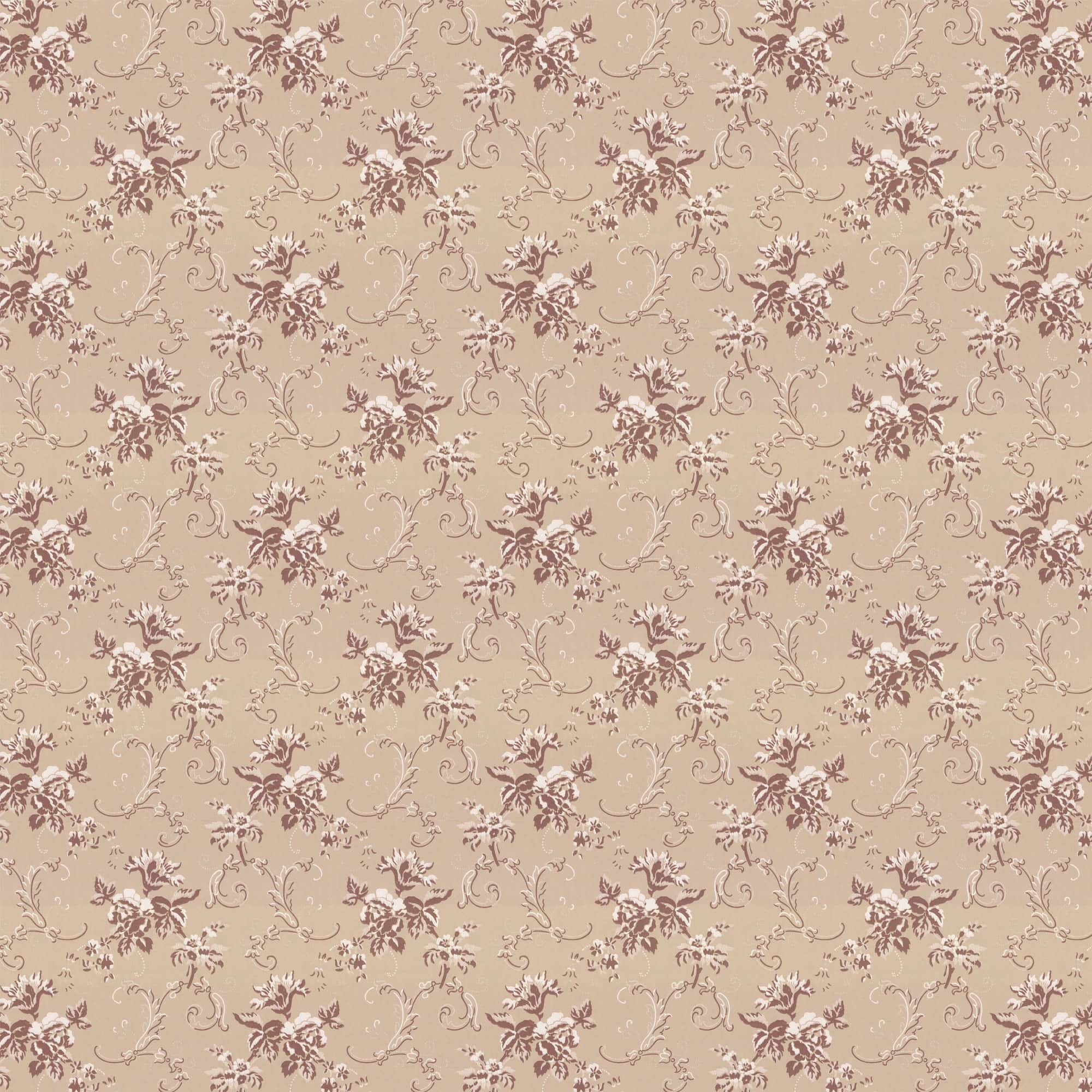 Lim & Handtryck - Hovdala blomma - Beige/Champagne x112-91