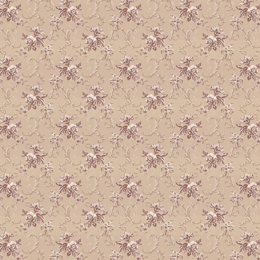 Lim & Handtryck - Hovdala blomma - Beige/Champagne x112-91