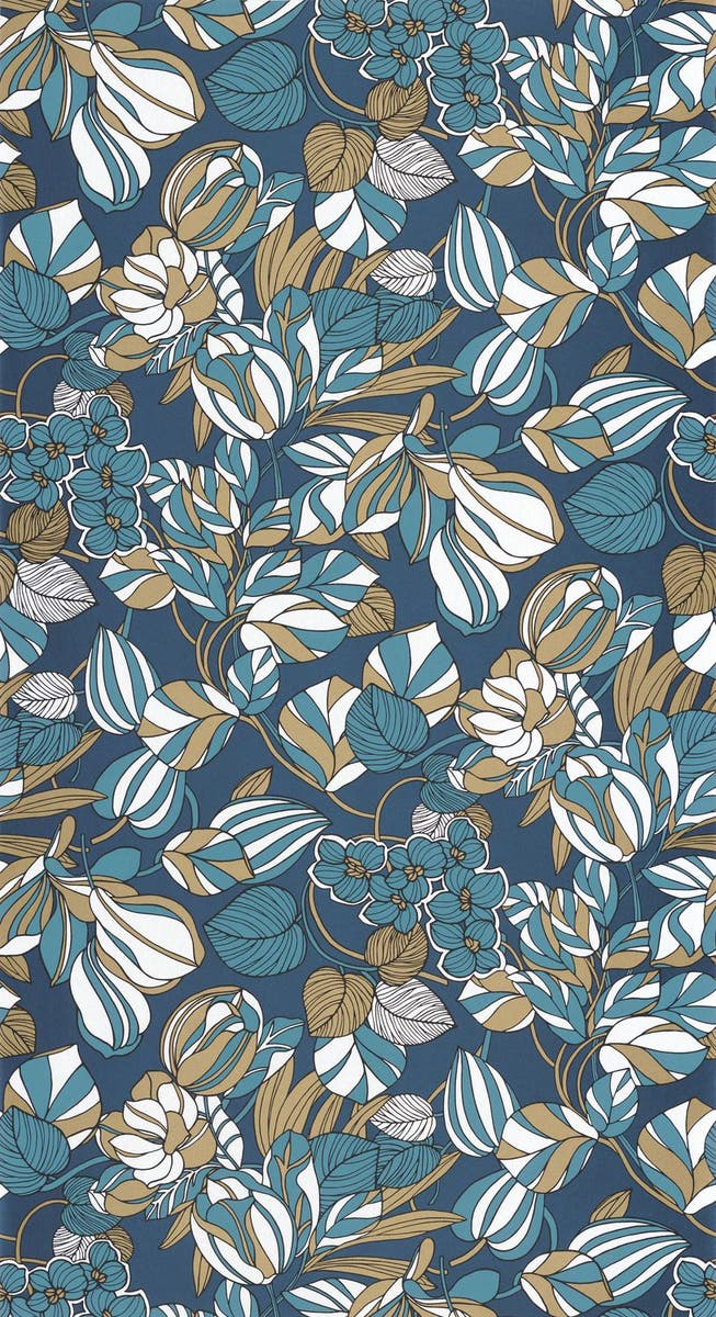 Casadeco - 1930 Tulipe Bleu / Or 1930