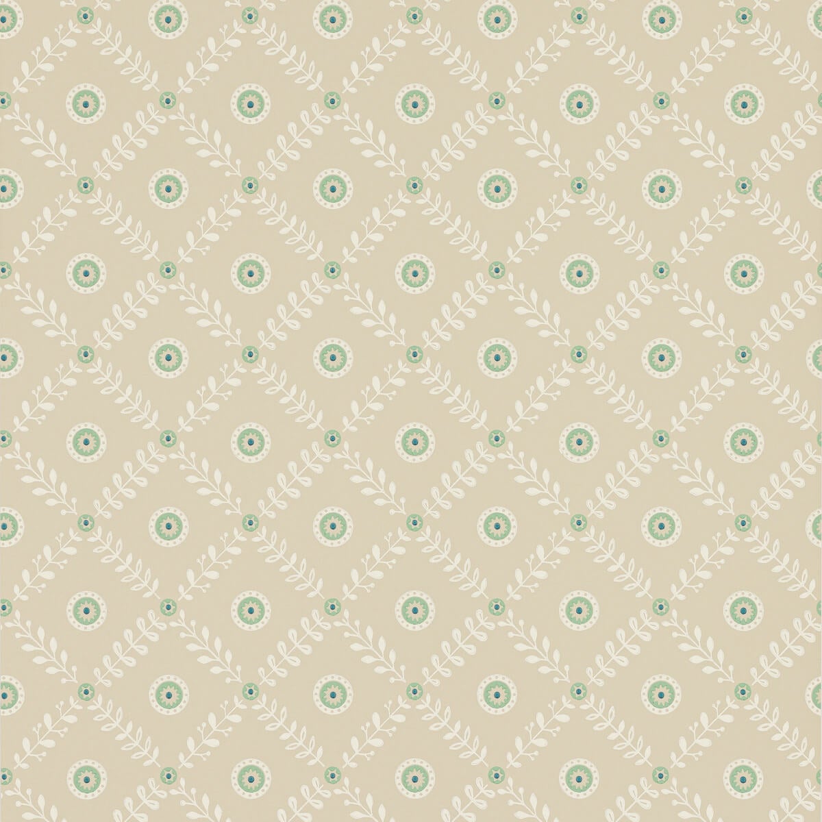 Jane Churchill - Payton Beige/Aqua