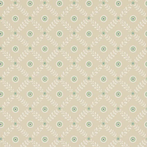 Jane Churchill - Payton Beige/Aqua