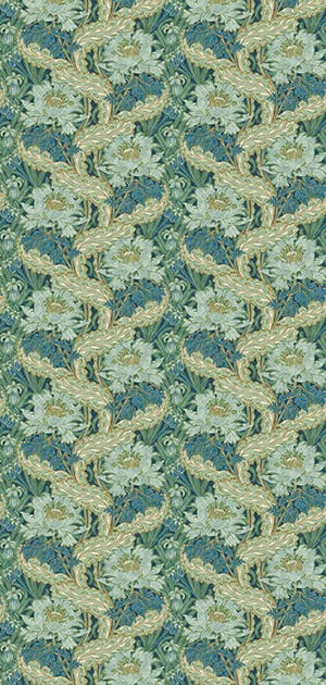 GP&J Baker - Brantwood Indigo Teal BW45105-2