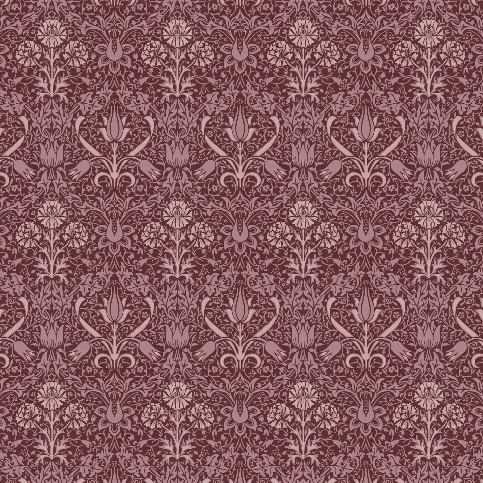 Lim & Handtryck - Florian - Vinröd/Lila x102-37