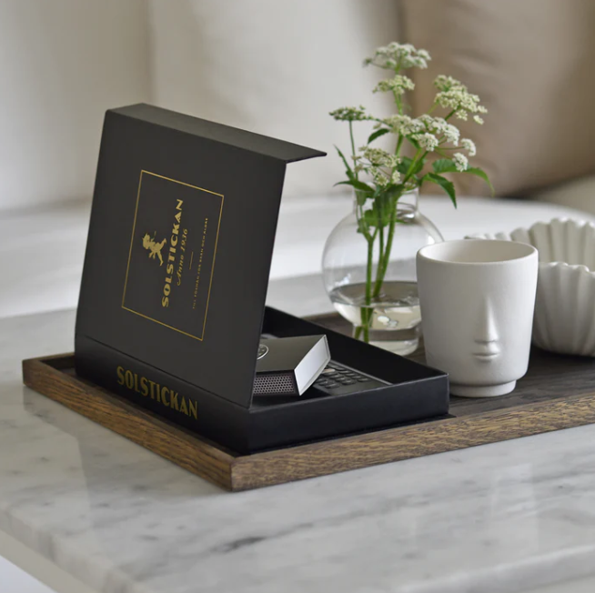 Brandfilt Mattsvart/Guld