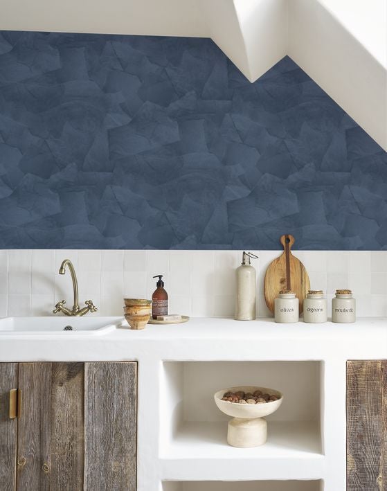 Casadeco - Papier Colle Bleu Ardoise Papercraft