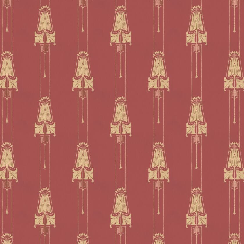 Slottsviken - Röd/Guld K48-30