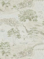 Sea Houses Green/Sand Embleton Bay Wallpapers