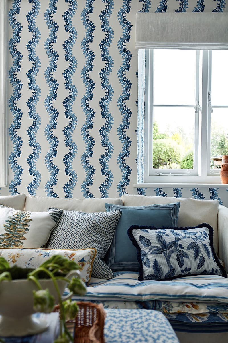 Sanderson - Oxbow Indigo Arboretum Wallpapers