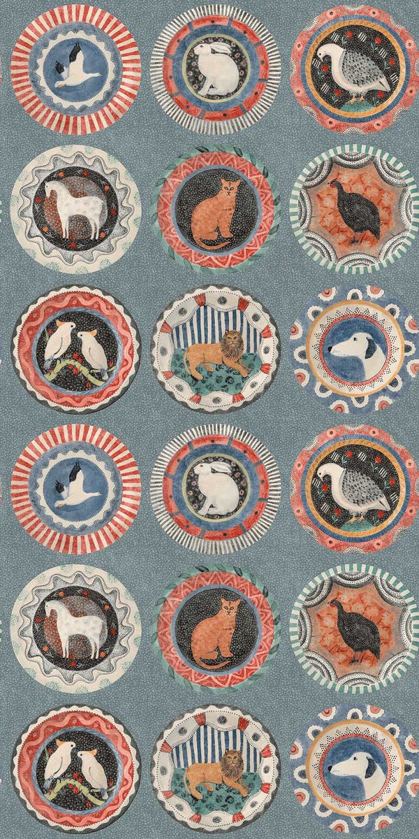 GP&J Baker - Baker X Kit Kemp Robina's Dinner Party Teal BW45126.5.0