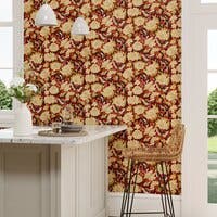 Amara Butterfly Cinnabar/ Water Garden Wallpapers