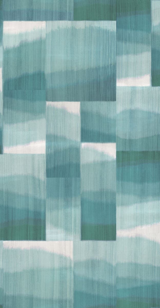 Osborne & Little - Kirigami Kanoko Kirigami Teal.