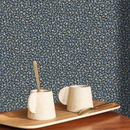 Casadeco - Myosotis Bleu Nuit Flower Market