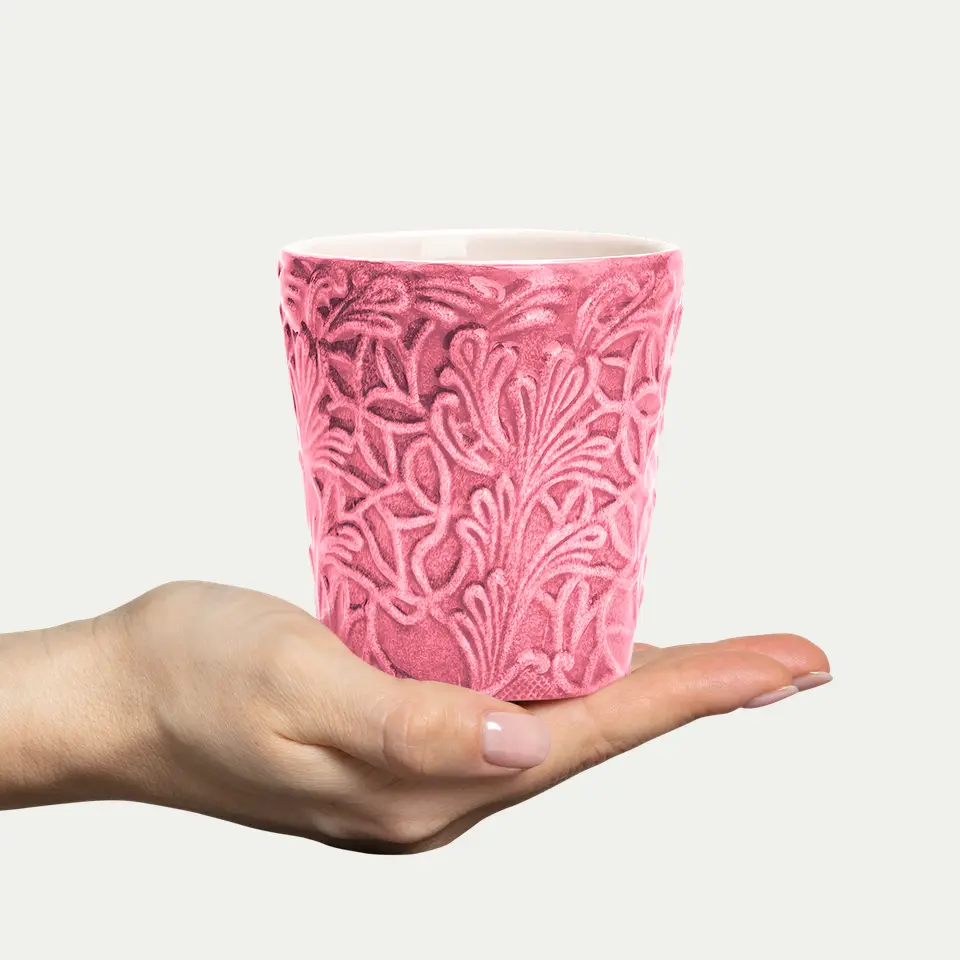 Lace Mugg 30 cl Rosa