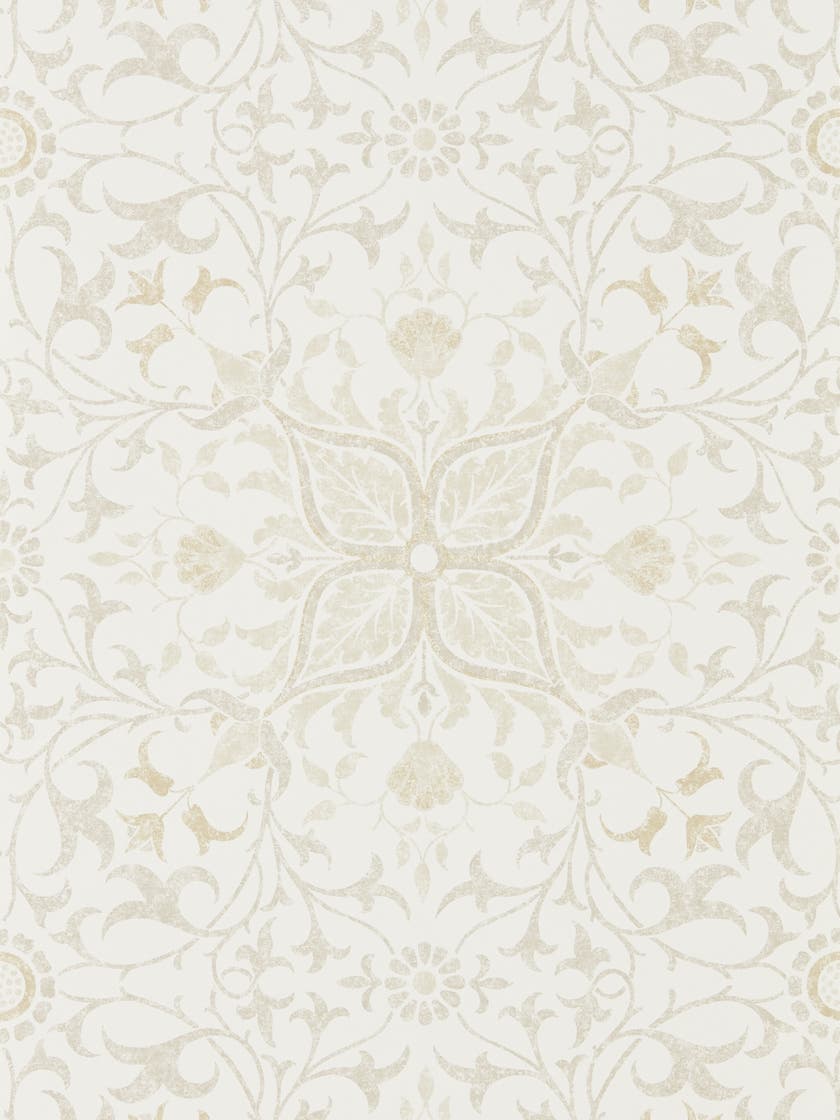 Morris & Co - Pure Net Ceiling Ecru/Lin Morris Pure Wallpapers