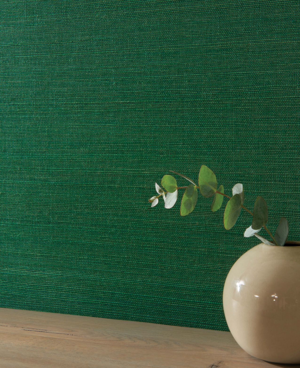 Osborne & Little - Grasscloth Kanoko Grasscloth Emerald