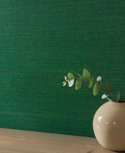 Osborne & Little - Grasscloth Kanoko Grasscloth Emerald
