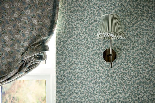 Sanderson - Truffle Blue Clay Arboretum Wallpapers