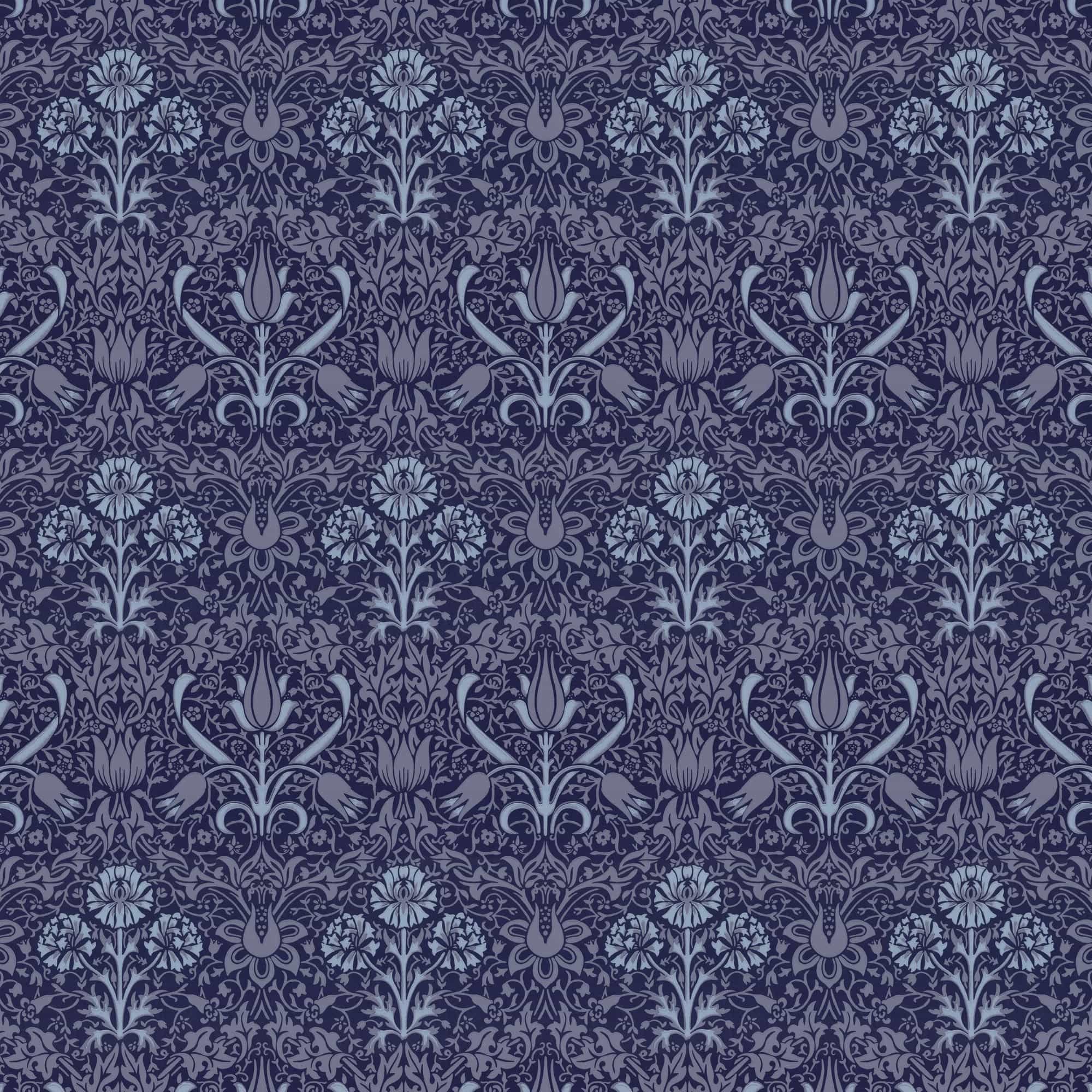 Lim & Handtryck - Florian - Mörkblå/Blå x102-44