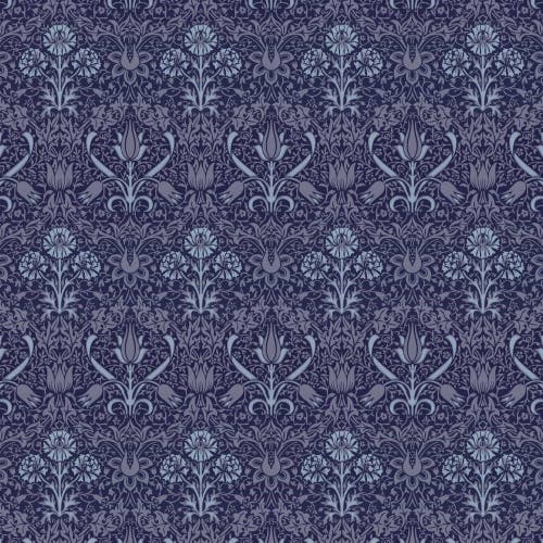 Lim & Handtryck - Florian - Mörkblå/Blå x102-44