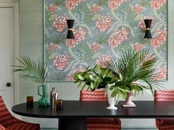 Jane Churchill - Rousseau Teal/Coral