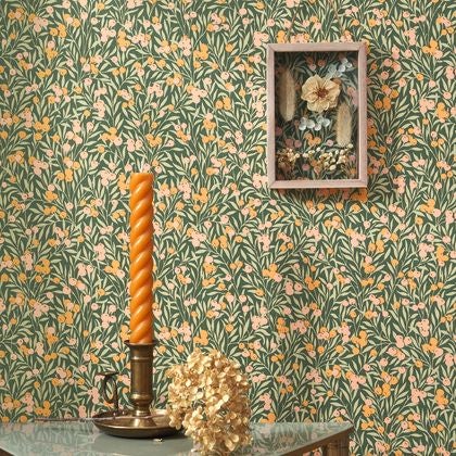 Casadeco - Cherry Vert / Nude Flower Market