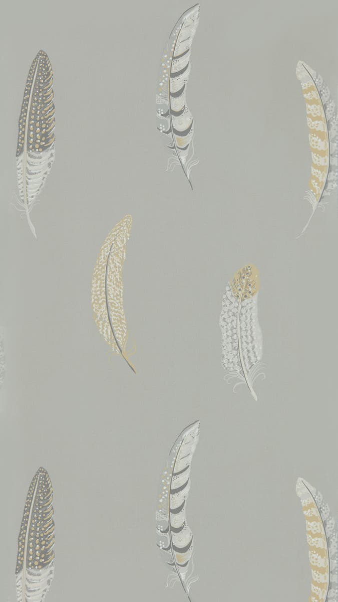 Sanderson - Lismore Silver Grey Elysian Wallpapers