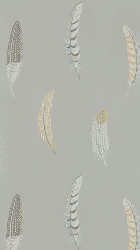 Sanderson - Lismore Silver Grey Elysian Wallpapers