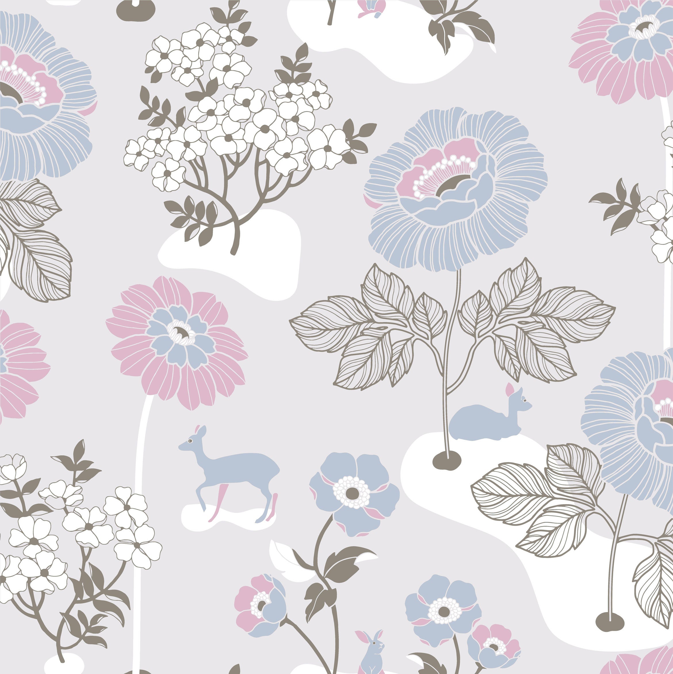 Duro - Blomsteräng, Ljusgrå Duro 1900