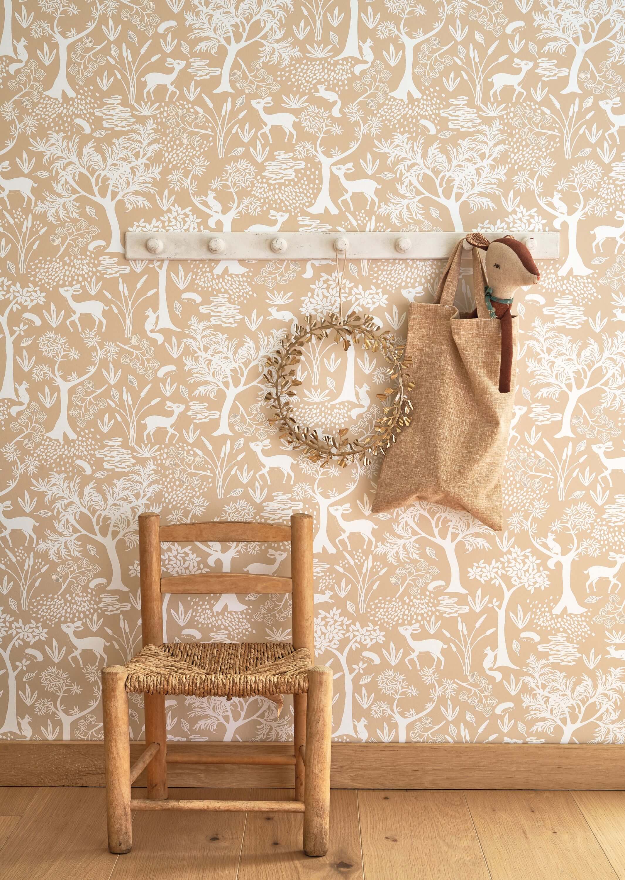 Casadeco - Poetic Forest Beige Camel Once Upon A Time