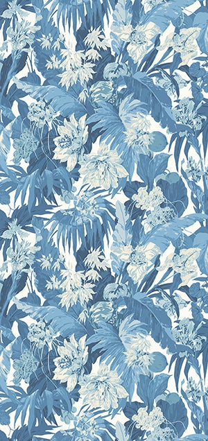 GP&J Baker - Original Tropical Flower Blue BW45132-2