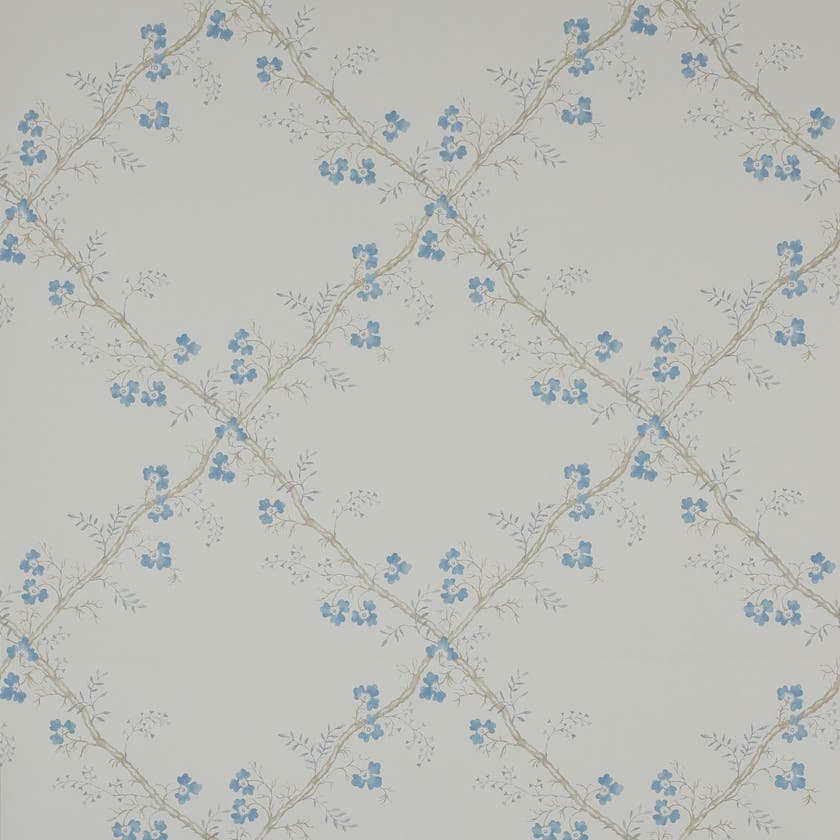 Colefax and Fowler - Trefoil Trellis Blue