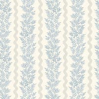 Pipkin Stripe Neutral Blu Tales of the Manor Tapet