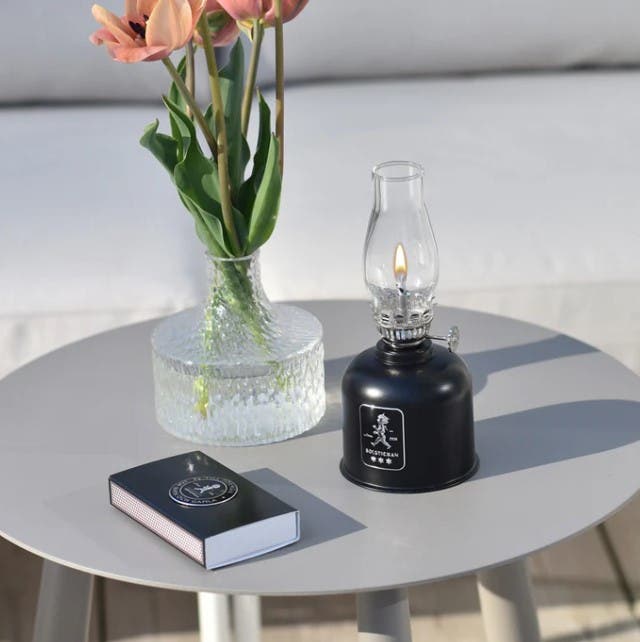 Fotogenlampa Svart/Silver