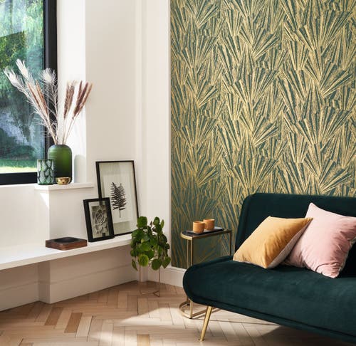 Casadeco - 1930 Eclat Foil Vert/Or 1930