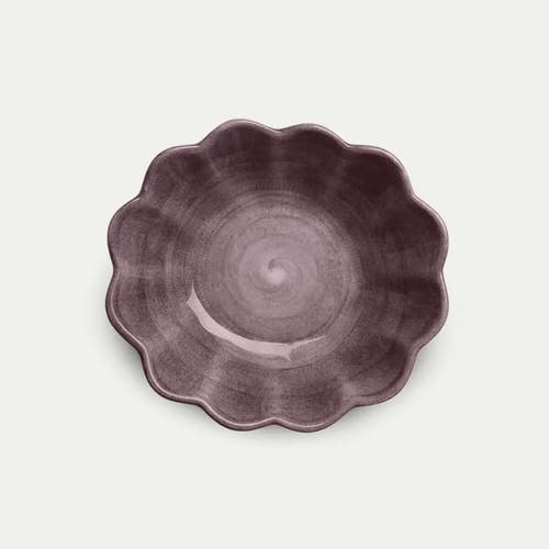Oyster Skål 18x16 cm Plommon